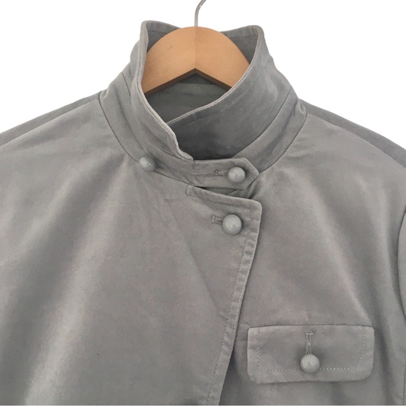 Talbots Velvet Blazer Grace Fit Semi-Fitted Single Breasted Silver Gray NWT | 14 - Picture 3 of 12